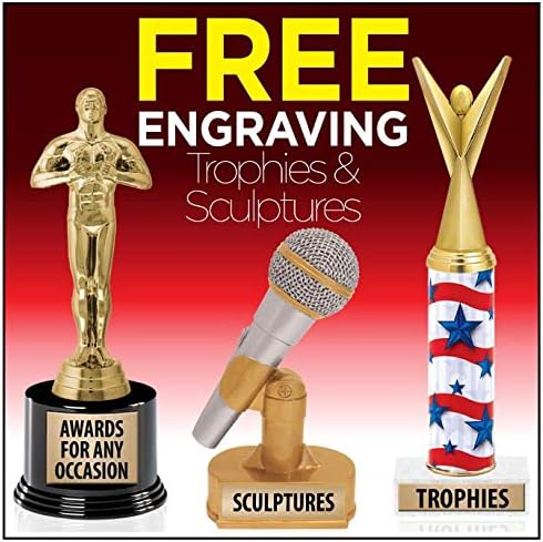 Özel Gravürlü Crown Awards Tavuk Kupaları, Siyah Tabanlı 6 Kişiselleştirilmiş Altın Tavuk Kupası