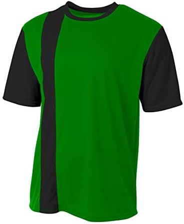 A4 Spor Kelly / Siyah Şerit Gençlik Orta Futbol Forması