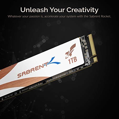 Sabrent 1 TB Roket Q4 NVMe PCIe 4.0 M. 2 2280 Dahili SSD Maksimum Performans Katı Hal Sürücü ile Soğutucu/R / W 4700/1800 MB