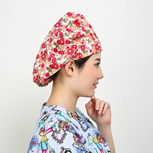LUOZZY Kullanımlık duş bonesi Sıkı saç bonesi Ayarlanabilir banyo şapkası Kadınlar için Uzun Saç-Çiçek