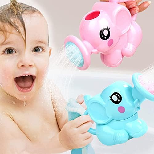 AOOF Bebek banyo oyuncakları Güzel Plastik Fil Şekli Su Sprey için Bebek Duş Yüzme Oyuncaklar Çocuk Hediye Depolama Örgü Çanta