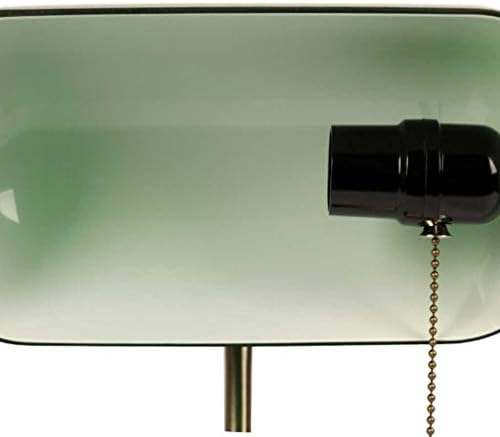 GXSGTT Klasik Vintage Banker Masa Lambası Anahtarı ıle Yeşil Cam Abajur Masa yatak odası lambaları Çalışma Ev Okuma