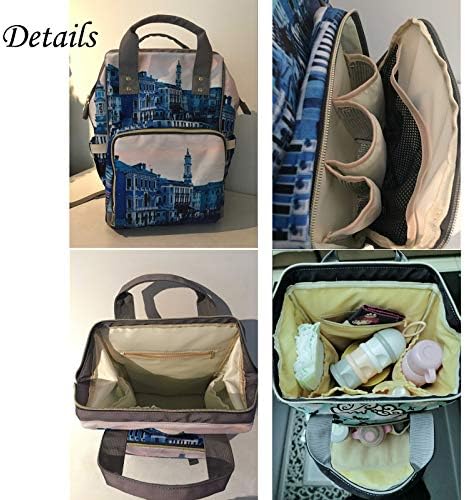 Kişiselleştirilmiş Hayvan Leopar Baskı Monogram Bebek Bezi Çantaları Sırt Çantası ile Adı Seyahat sırt Çantası Anne Kız için