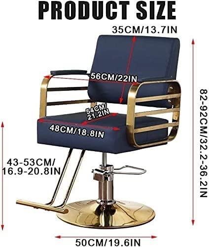 Klasik Şekillendirici Salon Sandalye Saç Bar Taburesi Döner Berber Koltuğu Hidrolik Berber Koltukları Ağır 360 Derece Haddeleme