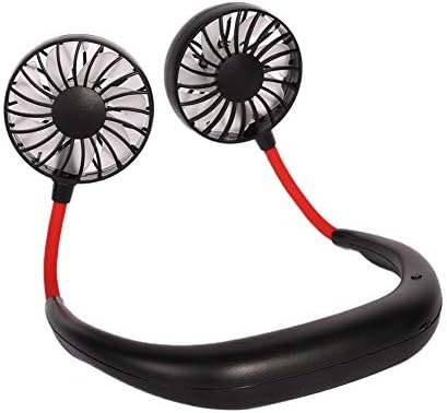 El Ücretsiz Kişisel Fan, Kulaklık Tasarım Giyilebilir Taşınabilir USB Şarj Edilebilir Boyun Bandı Mini Fan ile 3 Hız Ayarlanabilir