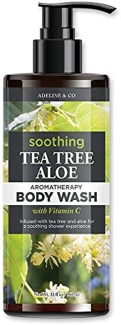 Yatıştırıcı Çay Ağacı ve Aloe Aromaterapi Vücut Yıkama (C Vitamini ile), 32 Fl. Oz