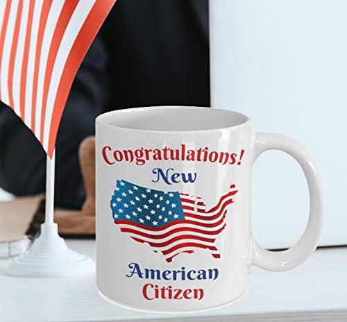 Yeni Vatandaş Kupa, Tebrikler Yeni Amerikan Vatandaşı, Gurur için ABD Bayrağı ABD Erkekler ve Kadınlar Kahve Fincanı
