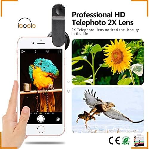 Hiçbir Deformasyon Sıradan 60mm Lens 2X HD Telefoto Lens Profesyonel Telefon Kamera Lens Tüm Telefonlar için