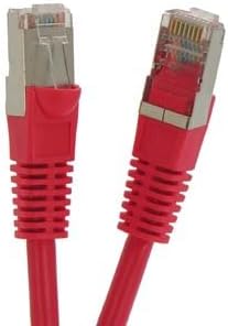 ACCL 25Ft CAT5E Korumalı (FTP) Ethernet Ağ Önyükleme Kablosu Kırmızı, 4 Paket