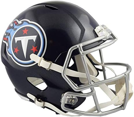NFL Tennessee Titans Çoğaltma Tam Boy Hız Riddell Kask, Takım Renkleri, Bir Boyut