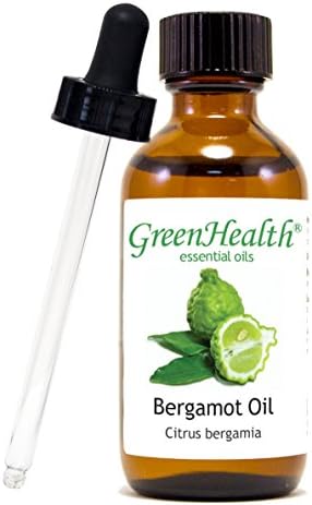 GreenHealth Bergamot Esansiyel Yağı - 8 fl oz (237 ml) Alüminyum Şişe w/Fiş Kapağı - %100 Saf
