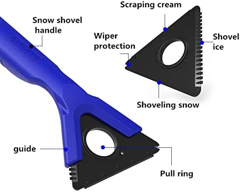 YUANBOO Çıkarılabilir Araba Kar Sökücü Kürek Buz Kazıyıcı Cam Temizleyici Kış Araçları Otomatik Fırça Su Sökücü Aksesuarları