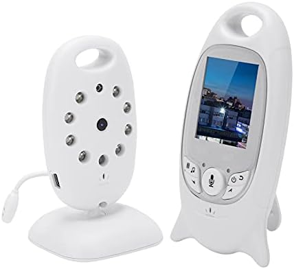 Sıcaklık İzleme ile bebek Video Monitörü 2.4 in Kablosuz Dijital Bebek Monitörü Kızılötesi Gece Görüş İki yönlü İnterkom Bebek