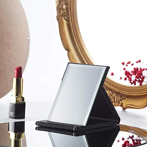 FFLJT Masaüstü Katlanır Ayna, Taşınabilir Katlanır makyaj masası aynası, Masa Ayna Kozmetik Kişisel Güzellik için Standı ile,