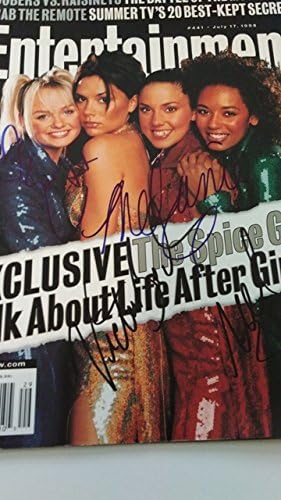Orijinallik Belgesi ile Çerçeveli Spice Girls Dergisi İmzası