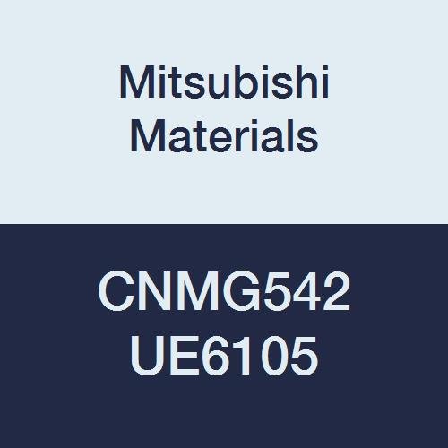 Mitsubishi Materials CNMG542 UE6105 Delikli Karbür CN Tipi Negatif Tornalama Ucu, CVD Kaplamalı, Eşkenar Dörtgen 80°, 0.625 IC,