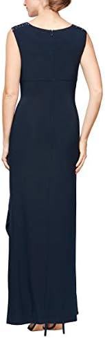 Alex Evenings Sevgiliye Boyunlu Bayan Uzun Sütun Elbise (Minyon ve Düzenli)