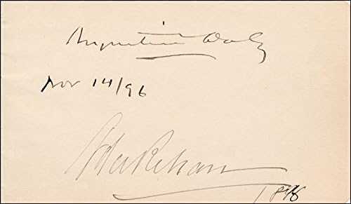 Augustin Daly-İmza 11/14/1896 ortak imzalayan: Ada Rehan
