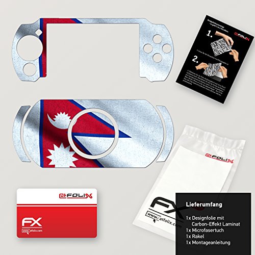Sony PSP-E1000 / E1004 tasarım cilt Nepal bayrağı çıkartma etiket PSP-E1000 / E1004 için