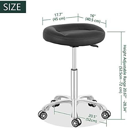 Senkelly Döner Tezgah Haddeleme Dışkı Sandalye Hidrolik Ayarlanabilir Yükseklik için Ofis Mutfak Masası Pedikür Kliniği Tıbbi
