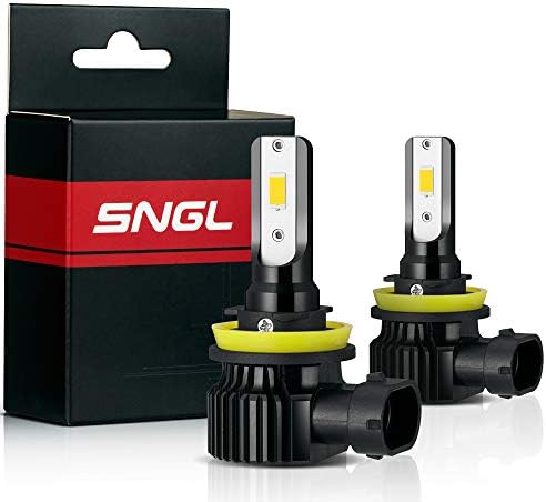 SNGL H8 LED Sis Ampul Sarı 3000 K 5200LM Süper Parlak Max 84 W Yüksek Güç Sis farları için (2 paketi)