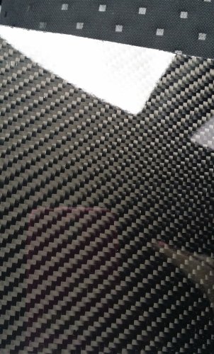 Gerçek Karbon Fiber Fiberglas Panel Levha Levha 24 ×24 ×1/32 Parlak Bir Tarafı