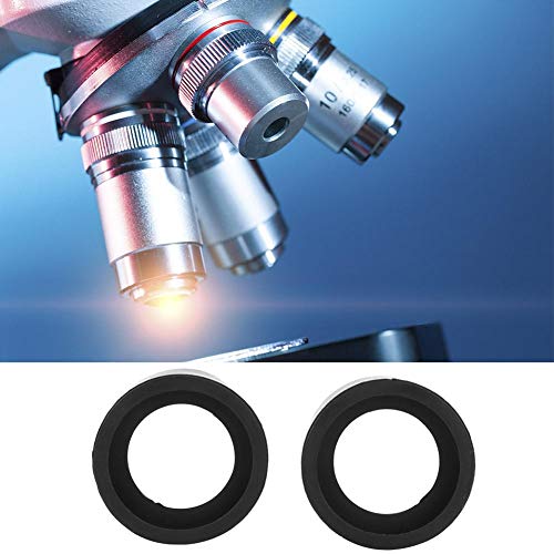 36mm İç Çapı Siyah Bir Çift Mercek Guard, Mikroskop Aksesuar Mercek Eyeshields, Gözleri Korumak için 32-36mm Stereo Mikroskop