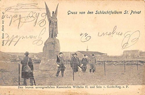 Gravelotte Fransa Prusya Anıtı Wilhelm II St Privat Antik Kartpostal K15117