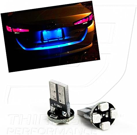 TGP T10 Mavi 4 LED SMD plaka kama ampuller çifti 1998-2002 Oldsmobile Entrika ile Uyumlu