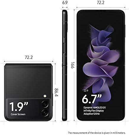 SAMSUNG Galaxy Z Flip 3 5G Fabrika Unlocked Android Cep Telefonu ABD Versiyonu Smartphone Flex Modu Sezgisel Kamera Kompakt 128