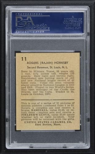 1932 ABD Karamel 11 Rogers Hornsby (Beyzbol Kartı) PSA PSA 6.00