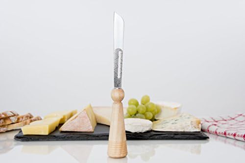 Roger Orfevre Paslanmaz Çelik Yana Yumuşak ve Sert Peynir Bıçağı Doğal Saplı Fransız Mad