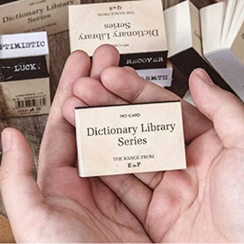 100 Adet / paket Mini Kartları kendi başına yap kağıdı Kesim Malzemeleri Günlüğü Proje kayıt kağıdı Sözlük Karalama Defteri kraft