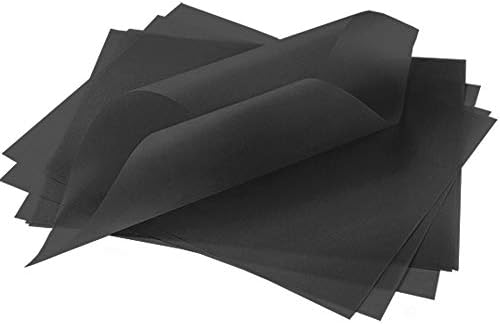 Abanoz Siyah Parşömen Kart Stoğu - 8 1/2 x 11, 54lb Renkler Şeffaf, 100 Paket