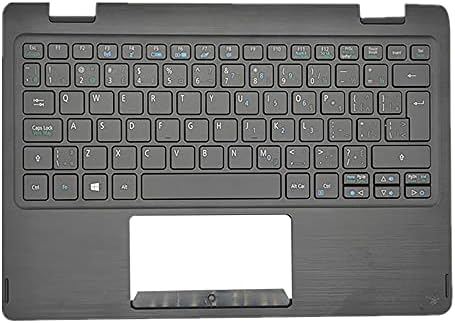 Laptop Üst Kılıf Kapak C Kabuk ve Klavye için ACER için Spin SP111-32N Siyah ABD ingilizce Düzeni