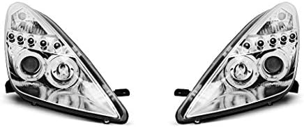 V-MAXZONE parçaları Farlar VR-1579 Ön ışıkları Araba Lambaları Sürücü Ve Yolcu Yan Set Far Montaj Melek Gözler Krom Toyota Celica