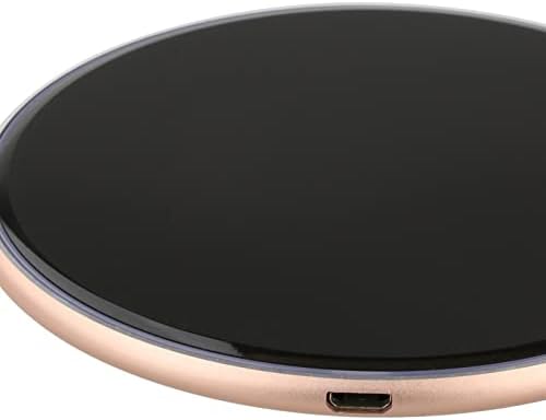 Kesoto Slim Qi Ayna Kablosuz Şarj Cihazı 10W Taşınabilir Hızlı Şarj İstasyonu, Cep Telefonları için Göstergeli-Altın