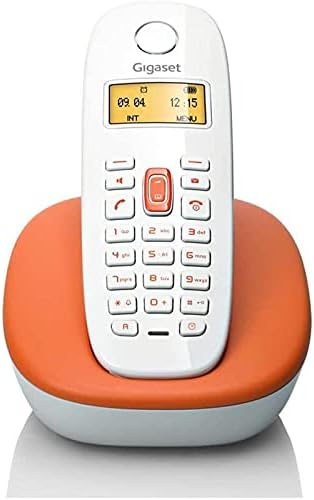 YXLYLL Telefon - Elektronik Ekranlı Kablosuz Sabit Hat / Çağrı Bekletme, Beyaz/Turuncu / Siyah Karşılama Beyazı