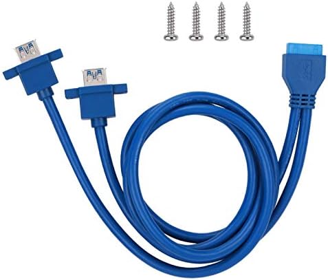 KUİDAMOS USB 3.0 Uzatma Kablosu, 5Gbp / s Yüksek Hızlı Veri İletimi USB3.0 Kablosu PC Laptop için Ön Anakart Paneli için Sinyal