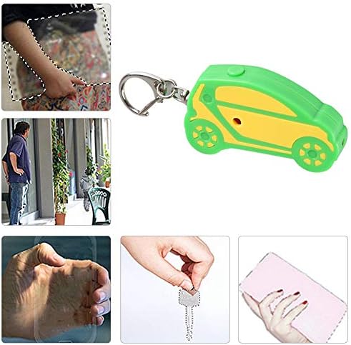 Anahtar Bulucu Alarmı, Çocuklar için Araba için Araba Şekli Anahtar Bulucu (Yeşil sarı)