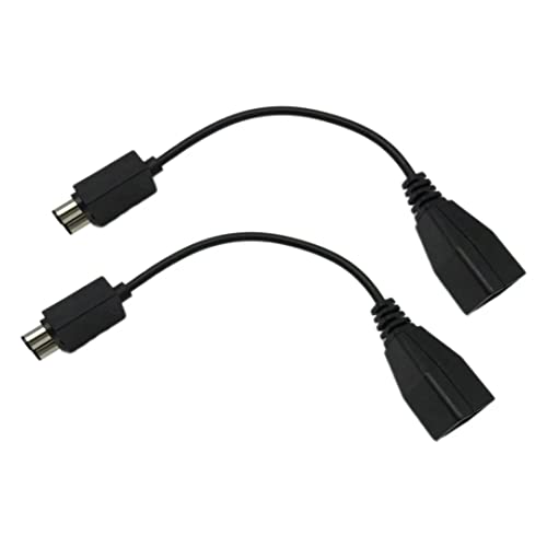 Pakc of 2 Yüksek Performanslı Siyah AC Güç Kaynağı Soketi Dönüştürücü Adaptör Kablosu Kablosu Xbox 360 Xbox ONE RİUSE ile Uyumlu