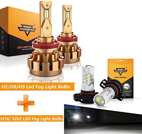 Auxbeam H8 H9 H11 LED Ampuller 70 W 7201 5202 LED Sis Ampuller ile 7000lm Paket H16 LED Ampul Yüksek Güç 50 W 12 V LED 9009 5202