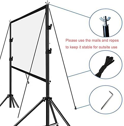 Projektör Ekran Standı için Kapalı ve Açık Projektör Film Ekran Katlanabilir Taşınabilir için Ön ve Arka Projeksiyon.