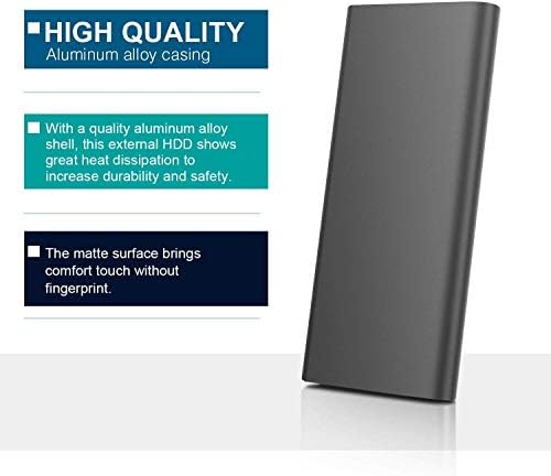 Ultra yüksek Hızlı Harici SSD Taşınabilir ve Büyük Kapasiteli Dizüstü Masaüstü Mobil Katı Hal Sürücüsü, Mac SSD Harici Katı Hal