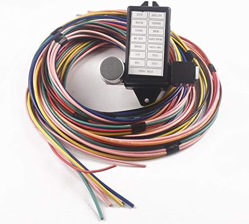 Otomatik Ortak Devre Kablo Demeti Kiti Uzun Teller Hot Rod Street Rat XL Universal için Standart Renk ... (14 Devre)