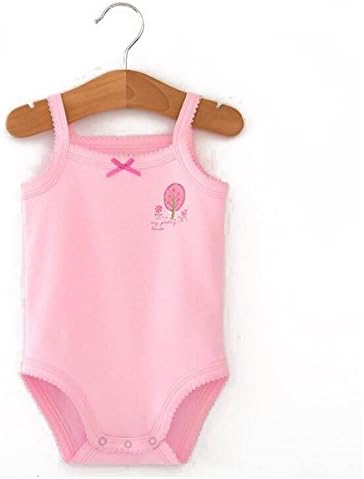 Bebek Kız Spagetti Kayışı Bodysuit Kolsuz Bebek Tank Top Pamuk Bebek Tek Parça Paketi Yaz Bebek Giysileri Kıyafet
