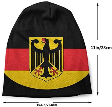 Slotley Bere Erkek Kadın Almanya Arması Alman Bayrağı Deutschland Sıcak Kafatası Örgü Şapka Unisex Hımbıl Yumuşak Şapkalar Kelepçeli