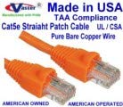 SuperEcable-ABD-0674 - 80 Ft UTP Cat5e - ABD'de Üretilmiştir-Turuncu-UL 24Awg Saf Bakır-Ethernet Ağ Yama Kablosu