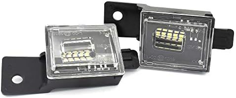 ontto 2 ADET Tam LED ışık plaka ışık lambaları beyaz ışıklar ampul Değiştirme ile Uyumlu GMC Sierra 1500 2500HD 3500HD