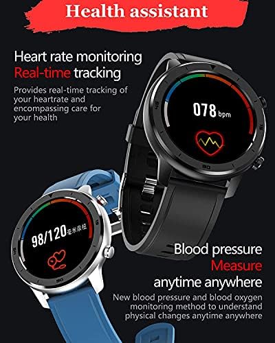 Akıllı saat 1.3 İnç Sağlık Spor Izci akıllı spor saat IP68 Su Geçirmez Kan Basıncı Kan Oksijen nabız Uyku Monitör